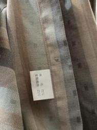 （良品衣店）Pierre Cardin 皮爾卡登 羊毛直條紋長袖襯衫  42號  特價品