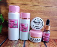 promoπ 1 paket lengkap cream Linsky + Platinum || Full gold || Biru || Ping || Full putih || Β£ - sky