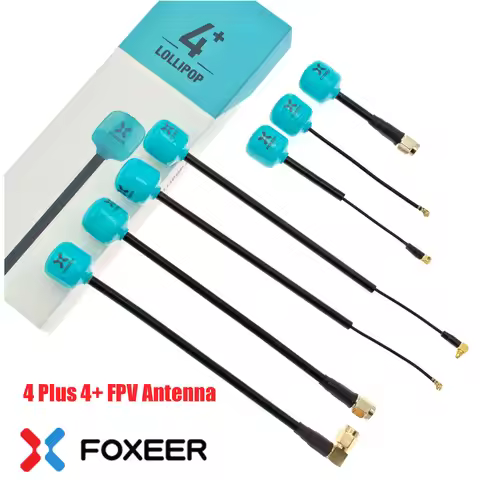 2PCS Foxeer Lollipop 4 Plus 4+ FPV Antenna 5.8G 2.6Dbi Omni Antenna RHCP LHCP SMA MMCX UFL For RC FP