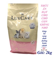 Thức ăn hạt cho Chó con giống nhỏ LuvCare Gói 2kg Giúp bổ sung dinh dưỡng hoàn chỉnh cho thú cưng Xu