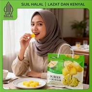 Coowy Cube Durian Gummy Filling Durian Candy,Beg Hadiah Gummies Perisa Durian,Halal,100%Durian Jus,I