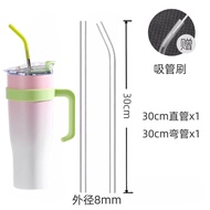 Extended 30cm Transparent Heat-Resistant Glass Straw Stanley Ice Master Cup Pregnant Women Food Grad