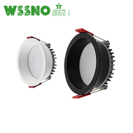 [wssno] Anti Glare Dimmable Recessed Downlight Lamp 7w 9w 12w 15w Led Spot Light 220V/110V Ceiling Round Pane for Home Lighting