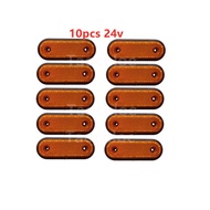 10pcs 20LED white red amber Side marker light 24V LED Rear clearance Lamp Tail Lights for car Truck RV Trailer Lorry Pic