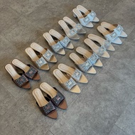 [ BARTISTE ] SARA HEELS (5 cm heel) & FLAT (1 cm) - Women's Transparent Glass Party Heels - Heels fo