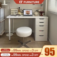 Study Table With Drawer Meja Belajar Table With Drawer Writing Table Storage Table L shape Table Dra