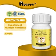 MORTITI Multivitamin Fish Oil Vitamin Cat Vitamin For Dog Vitamin For Cat Multivitamin Kucing Vitami