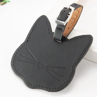 GIVEN Luggage Tag Soft Suitcase Address Suitcase Tag Baggage Name Tags Colorful PU Leather Boarding 