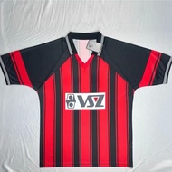 97-98 KXC Home Red and Black Retro Football Jersey S-XXL Short Sleeve High-Quality Sports Jersey AAA