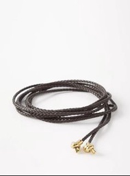 BOTTEGA VENETA Intrecciato Leather Knots Belt 編織皮革皮帶