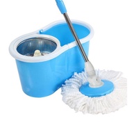 Monggo] Floor Mop Spin Mop Super Base Mop Practical Rotating Mop Broom