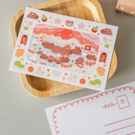 capybara onsen A6 postcard | miichimochi