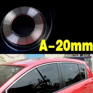 Bản 20mm Nẹp viền mạ crom trang trí chân viền kính ô tô nẹp viền chân kính mạ crom bản rộng 2cm