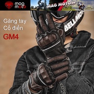 Motorcycle gloves - Classic style GM4 motor protective gloves - Genuine Motowolf