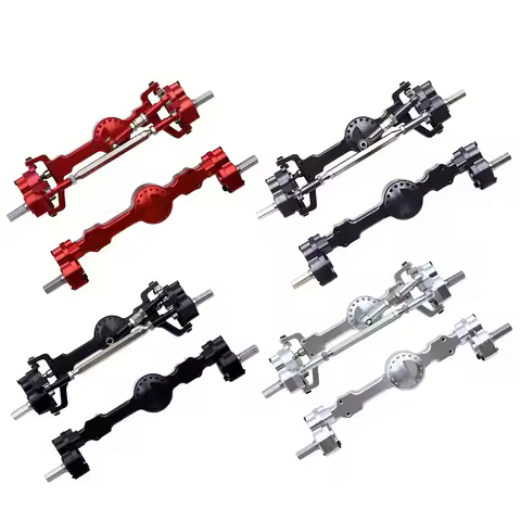 MN 99S Aluminum Alloy CNC Full Metal Front Rear Portal Axle Set For 1/12 MN MN99S MN98 D90 D91 D99 D