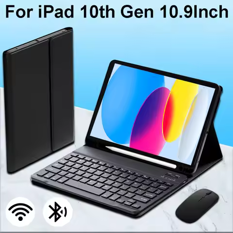 Case For iPad 10th Gen 10.9Inch,Keyboard Case for iPad 10th 2022 A2696 A2757 A2777
