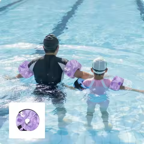 EVA Foam Arm Float Puncture Buoyancy Armband Buoyant Swim Band with Arm Opening