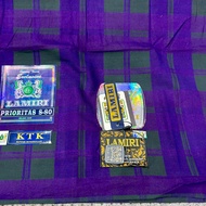 Original old school lamiri sarong, Kdt classic type, Bhs motif, full silk material, center stitching
