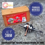 BRT NVX155 CRANKSHAFT RACING JET 3MM GASKET SEKEPING ESR RED LEO YAMAHA NVX155 AEROX155