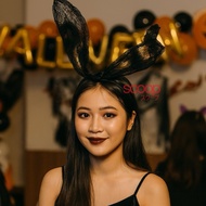 Scoop Halloween Black Rabbit Headband Brocade 66212800