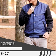 MEN'S BASEBALL JACKET. WOMEN'S BASEBALL JACKET. COMBI DENIM BASEBALL JACKET. BASEBALL JACKET sk-27