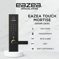 EAZEA Touch Mortise Digital Door Lock | 5 IN 1 | PIN Code, RFID Access, Fingerprint, Key, Wi-Fi | HD