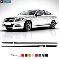 Edition 1 507 Style Car Door Side Skirt Stripes Sticker Body Decal For Mercedes Benz C Class W204 C6