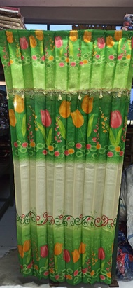 GORDEN AMI PLISKET MOTIF BUNGA TULIP UKURAN 100x200 CM FREE KAWAT S (TIPE JEPIT)