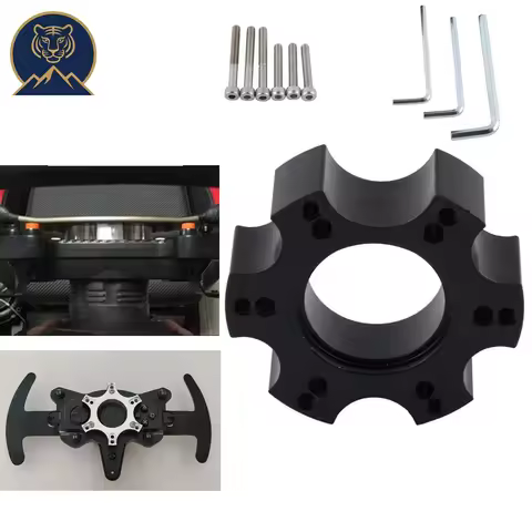 High-Precision 70mm Racing Steering Wheel Adapter Plate - For Thrustmaster T300RS Ferrari R383 Y P31