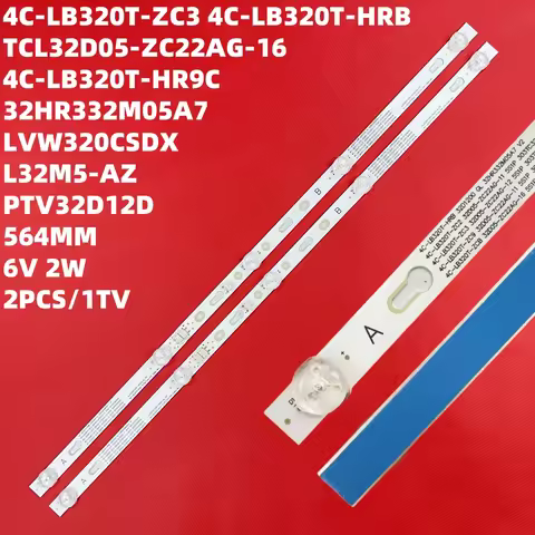 LED Backlight strip 5 lamp For Thomson 32HD3101 T32RTL5140 32'' TV TCL32D05-ZC22AG-12 5S1P 4C-LB320T