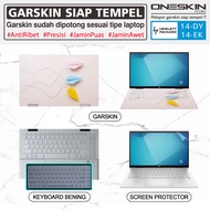 Garskin Sticker Laptop Screen Protector Keyboard Protector HP Pavilion x360 14-ek ek0113tu ek0114tu ek0115tu ek0116tu ek0117tu Full Body Silicone Doff