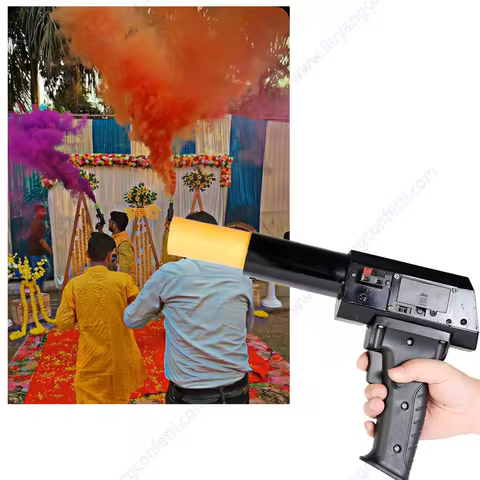 Wedding Party Indoor Ice Pyrotechnic Cold Pyro Machine Fountain Gun Hand Held Fire Shooter Birthday 