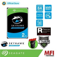 Seagate Skyhawk 3.5-Inch Hard Disk Internal 2TB For CCTV [ST2000VX015] Free Baseball Cap