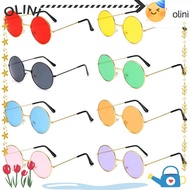 OLINI Metal Sunglasses Fashion Hippie Party Circle Glasses