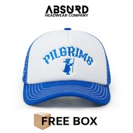 ABSURD Men's Baseball Trucker Hat | PILGRIMS BLUE WHITE