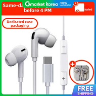Apple iPhone Samsung Galaxy Usb-C Earphone Compatible / In-Ear Wired Earphone Dedicated Case for