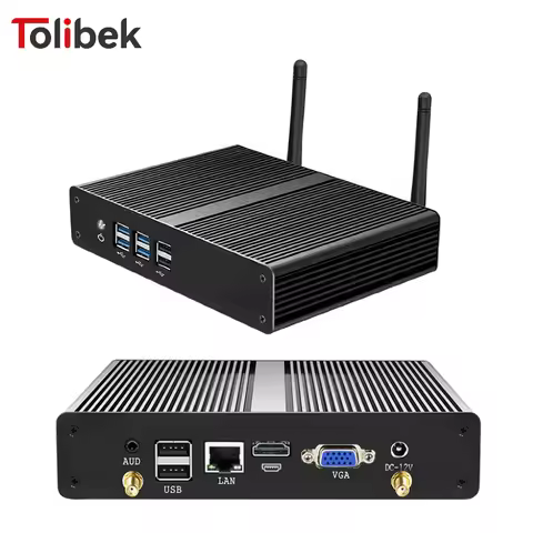 Fanless Mini PC Intel Core i3 5005U i5 4200U i7-4500U Celeron 2955U DDR3L mSATA 2.5 inch SATA Window