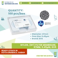 GVS Nylon Membrane Filter, 47mm, 0.45μm