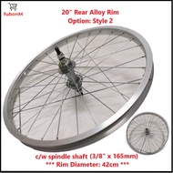 20" Alloy Rim Wheel Set, Bicycle Rim / Rim Alloy 20", Roda Basikal - for BMX Lajak Mini City Kids Bike