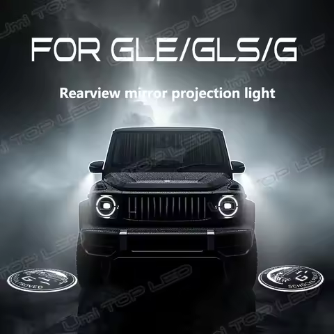For Mercedes Benz Maybach BRABUS gle gls AMG G Class EQS SUV Rearview Mirror Welcome Lamp LED Projec