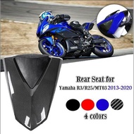 Ultrasupplier สำหรับ Yamaha YZF R25 R3 YZF-R3 YZFR-25 MT-03 MT25 2013-2020อานเสริมจักรยานยนต์ผ้โดยสารด้านหลังที่หุ้มเบาะ Solo Fairing Cowl คาร์บอน