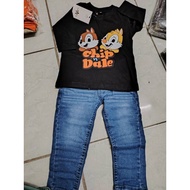 set combo baju tshirt dan seluar jeans