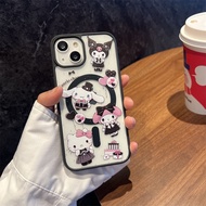 Aiperi Cute Cat Dog Magnetic Absorption Phone Case for Apple iPhone 15 pro Max 13 pro New 14 iPhone 