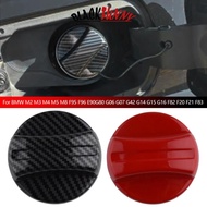 BLACKFUNNY Car Tank Cover Fuel Tank Air Gas Cap Trim Lid Carbon Fiber Red For BMW M2 M3 M4 M5 M8 F95