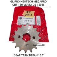 FRONT PULL GEAR GEAR GL PRO NEOTECH VERZA CB 150 R CRF 150 16T 16 T