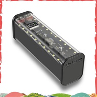 21700 DIY Power Bank Case Supports 4x21700 Batteries PD20W Powerbank Case LED Screen Transparent Bat