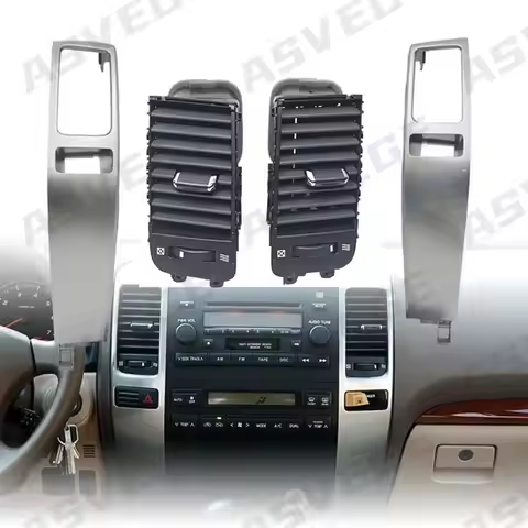2PCS Center A/C Vent Grille For Toyota Prado J120 2002-2009 For Lexus GX470 2003-2009 Dashboard Air 