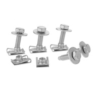 【Quality】 5sets M8 Screw Bolts Spring Nuts Car Engine Under Cover Fastener Motor Bottom Shield Speed