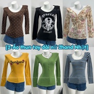 [2] 2Hand Japanese Women's Long Sleeve T-shirt Y2K Vintage Coquette (select model on link)