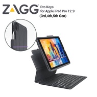 ZAGG Pro Keys Wireless Keyboard Detachable Case Cover for Apple iPad Pro 12.9" - Black/Gray